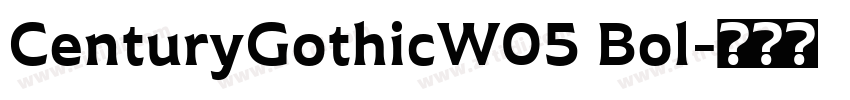 CenturyGothicW05 Bol字体转换
